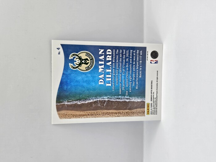 2023-24 Panini Donruss Optic Damian Lillard ''Splash'' Holo No.4