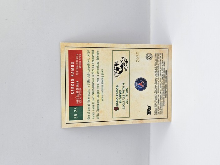 2022-23 Topps UCC 1959  Sergio Ramos Gold Refractors /50 No.59-23
