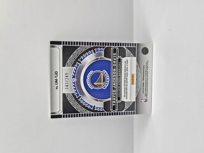 2023-24 Panini Obsidian Basketball Trayce Jackson-Davis Jersey /249 No.UM-TJD