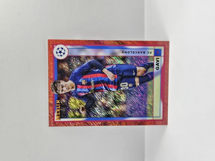 2024 Topps Merlin Gavi Rose Gold Shimmer Refractor 299 No.48