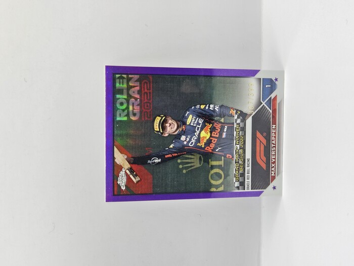 2023 Topps Formula 1 Max Verstappen Purple /399 No.157