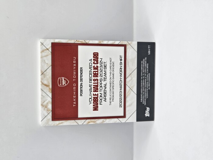 2024 Topps Arsenal Takehiro Tomiyasu relic No.MH-TT
