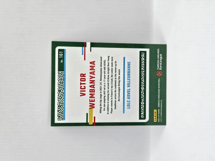 2023-24 Panini euroleague donruss optic Victor Wembanyama No.161