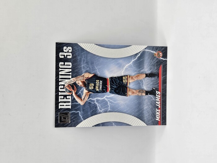 2023-24 Panini euroleague donruss Mike James ''Reigning 3s'' No.4