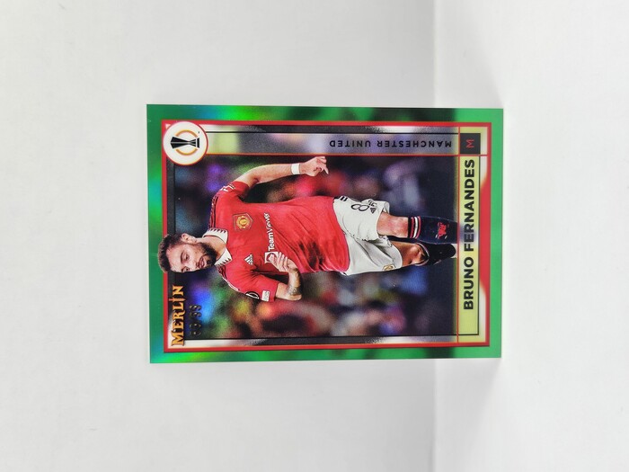 2024 Topps Merlin Bruno Fernandes Green Refractor /99 No.99