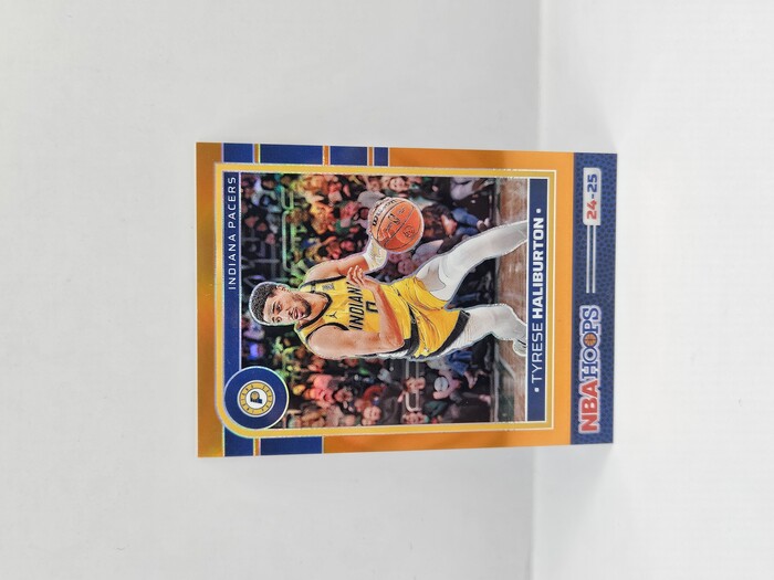 2024-25 Panini Hoops Basketball Tyrese Haliburton Orange Chrome /199 No.104