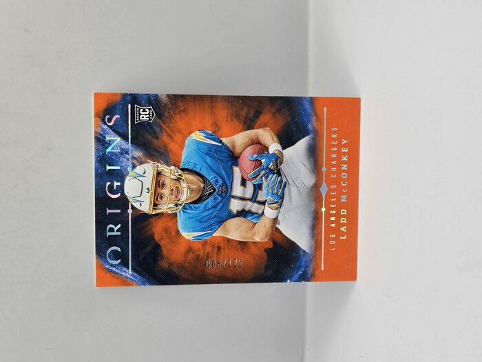 2024 Panini Origins Football Ladd McConkey Orange Rookie /125 No.139