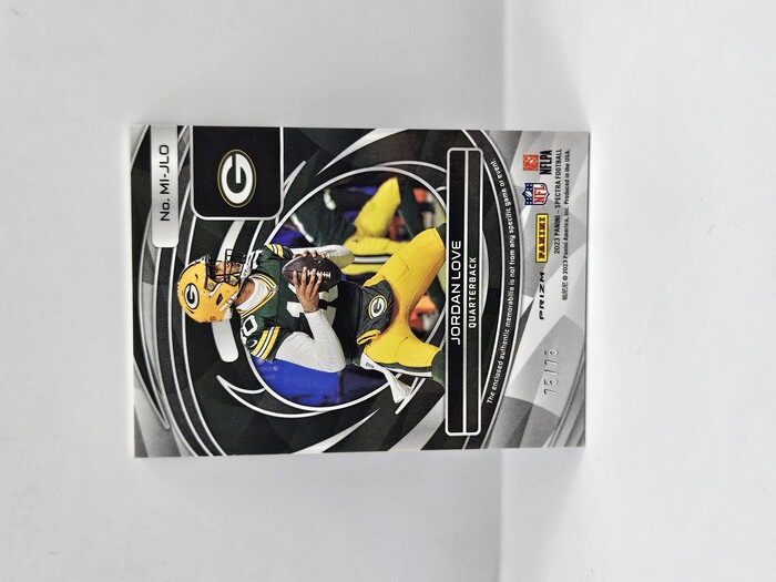 2023 Panini Spectra Football Jordan Love ''Max Impact'' /75 Patch No.MI-JLO