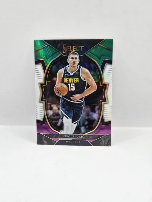 2022-23 Panini Select basketball Nikola Jokic green/white/purple concourse No.1