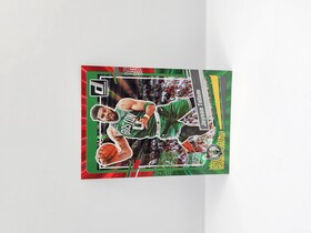 2023-24 Panini Donruss Basketball Jayson Tatum Green/Red Lazer /75 No.197