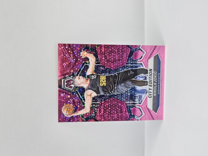 2023-24 Panini Mosaic Basketball Nikola Jokic Pink Fastbreak City Edition /20 No.287
