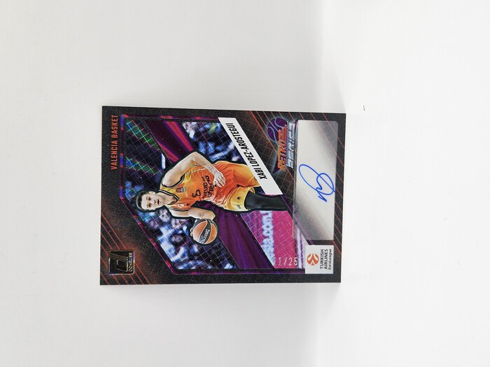 2023-24 Panini euroleague donruss Xabi Lopez-Arostegui purple laser autograph /25 No.RS-XBA