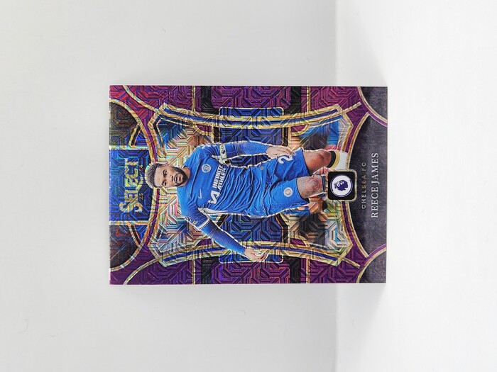 2023-24 Panini Select Premier League Soccer Rece James Purple Mojo Mezzanine No.135