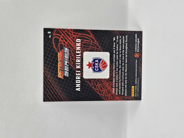 2023-24 Panini euroleague donruss Andei Kirilenko ''Retro Series'' No.8