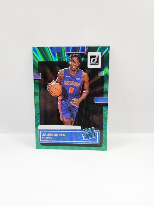 2022-23 Panini Donruss Jalen Duren Green Lazer ''Rated Rookie'' No.213