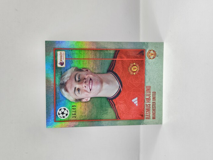2023 Topps Merlin Heritage Soccer Rasmus Hojlund /49 No.017
