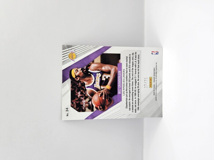2023-24 Panini Phoenix Basketball Wilt Chamberlain Lava /75 No.34