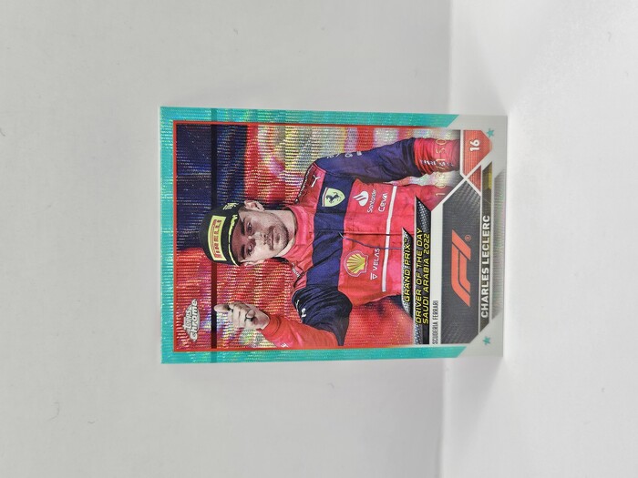 2023 Topps Formula 1 Charles Leclerc Aqua Wave Refractors /150 No.167