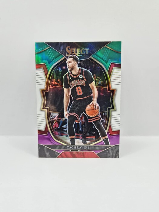 2022-23 Panini Select Basketball Zach Lavine Green/White/Purple concourse No.34