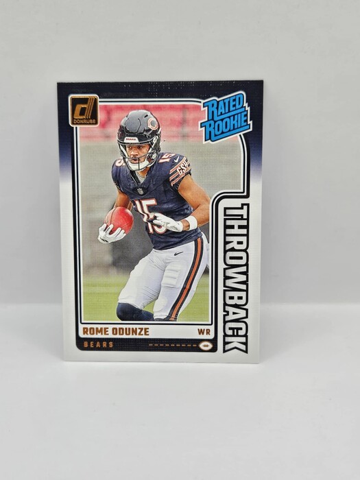2024 Panini Donruss Football Rome Odunze ''Throwback'' Rated Rookie'' No.4