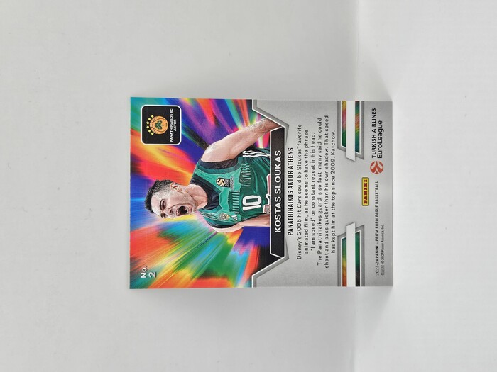 2023-24 Panini euroleague prizm Kostas Sloukas ''Get Hyped'' No.2