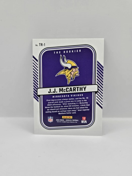 2024 Panini Donruss Football J.J McCarthy ''the Rookies'' TR-1