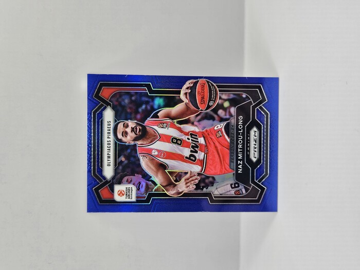 2023-24 Panini Prizm Euroleague Naz Mitrou-Long Blue /199 No.182