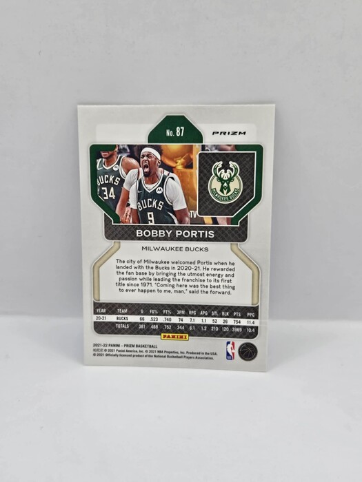 2021-22 Panini Prizm Basketball Bobby Portis cracked ice No.87