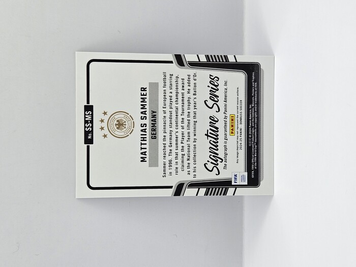 2024-25 Panini Donruss Soccer Matthias Sammer ''Signature Series'' optic autograph No.SS-MS