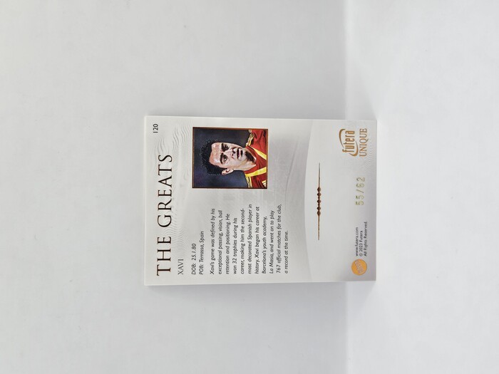 2023 Futera Xavi ''The greats '' /62 No.120