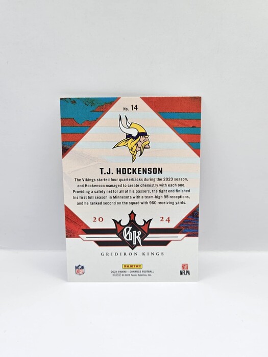 2024 Panini Doruss Football T.J Hockenson ''Gridiron Kings'' No.14
