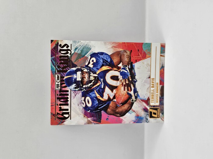 2023 Panini Donruss Football Terrell Davis ''Gridiron Kings'' ''All-time'' No.ATG-3