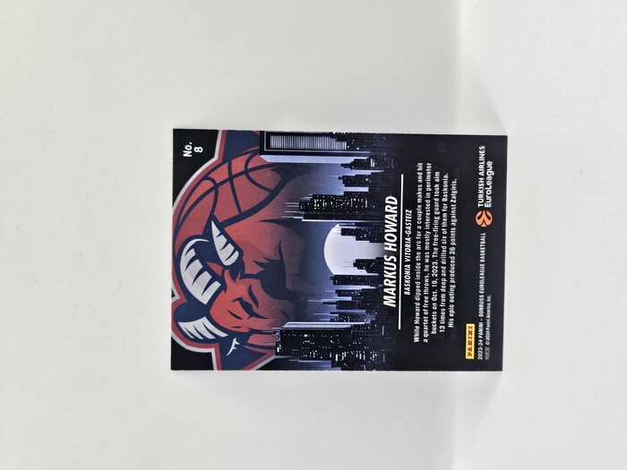 2023-24 Panini euroleague donruss Markus Howard ''Club Edition'' No.8