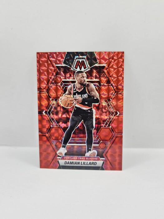 2022-23 Panini Mosaic Basketball Damian Lillard Red mosaic No.38