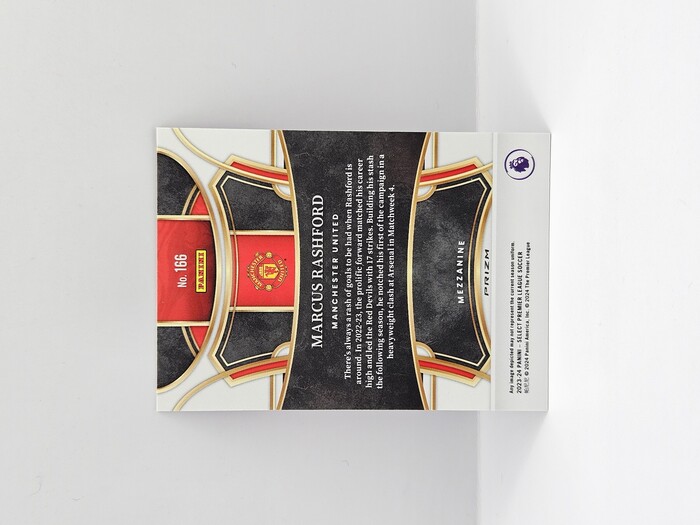 2023-24 Panini Select Premier League Soccer Marcus Rashford Purple Mojo Mezzanine No.166