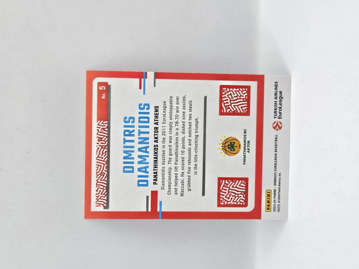 2023-24 Panini euroleague donruss Dimitris Diamantidis ''Highlights'' No.5
