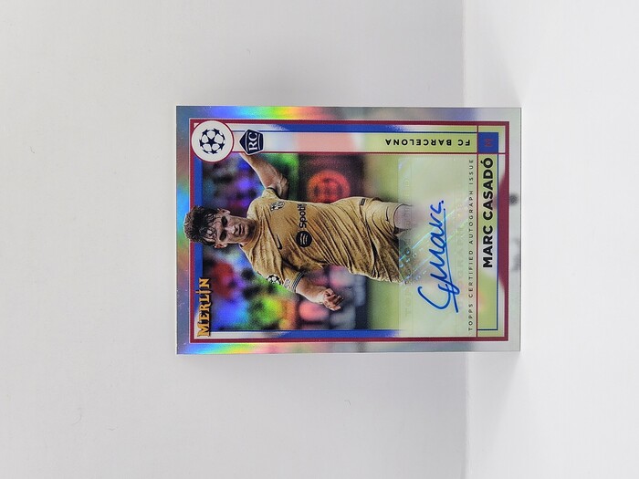 2023 Topps Merlin Soccer Marc Casado Rookie Refractor Autograph No.AC-MC