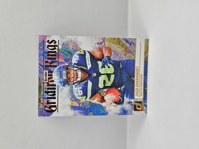 2023 Panini Donruss Football Zach Charbonnt ''Gridiron Kings'' Rookie No.RGK-15