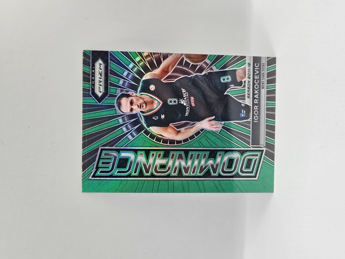 2023-24 Panini euroleague Prizm Igor Rakocevic ''Dominance'' green No.15