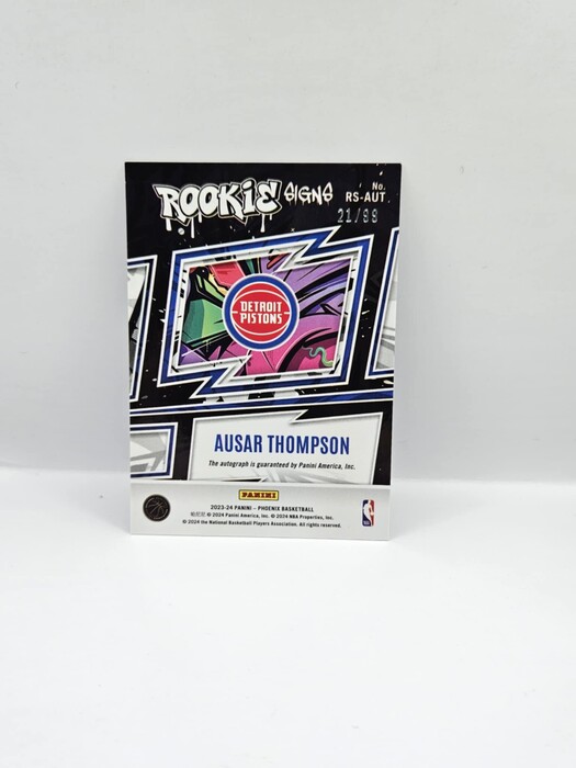 2023-24 Panini Phoenix Basketball Ausar Thompson ''Rookie Signs'' /99 #RS-AUT