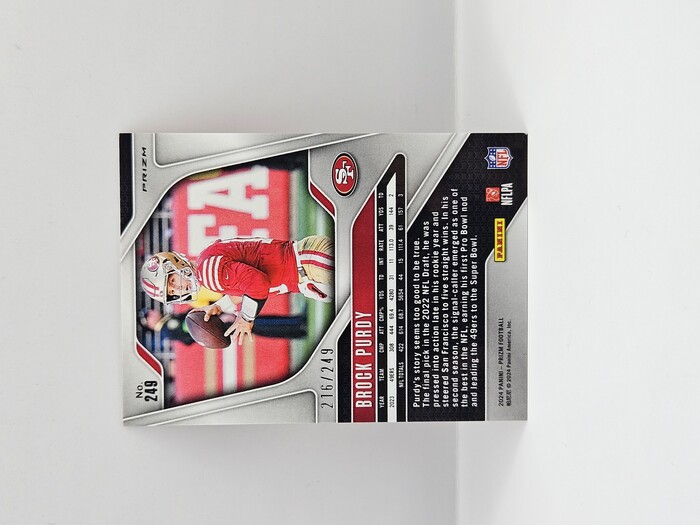 2024 Panini Prizm Football Brock Purdy Orange /249 No.249
