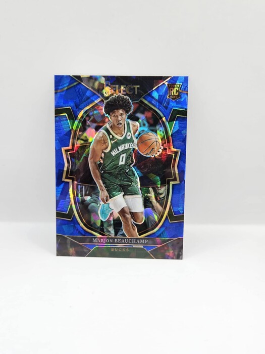 Panini select basketball Marjon Beauchamp blue cracked ice rookie concourse No.75