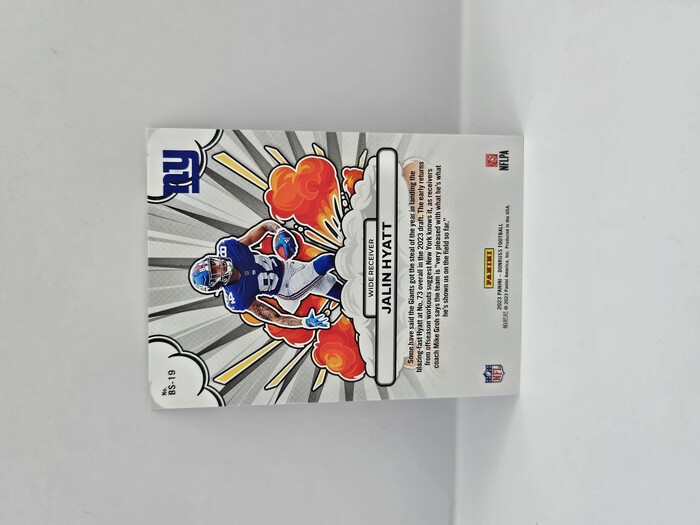 2023 Panini Donruss Football Jalin Hyatt ''Bomb Squad'' /100 No.BS-19