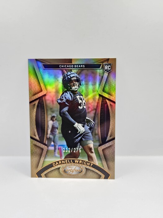 2023 Panini Cerified football Darnell Wright bronze mirror /275 rookie No.166