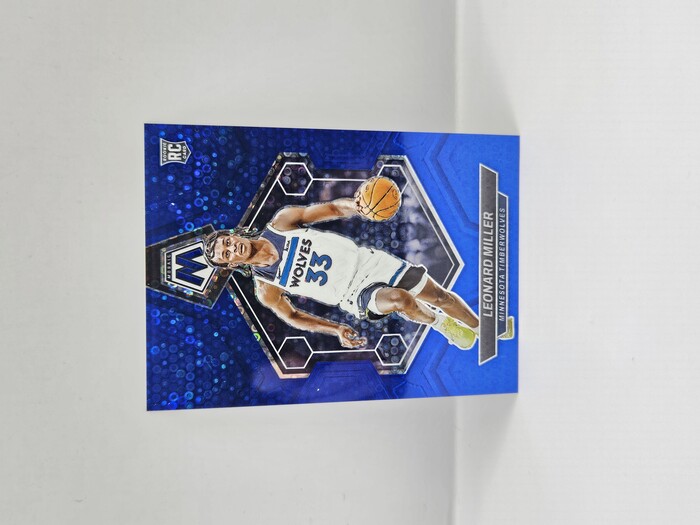 2023-24 Panini Mosaic Leonard Miller Blue Fastbreak Rookie /85 No.213