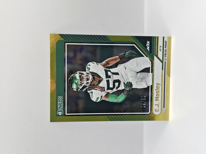 2024 Panini Donruss Football C.J Mosley Gold ''Press Proof'' /50 No.262