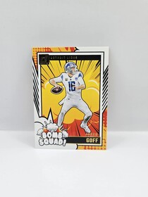 2024 Panini Doruss Football Jared Goff ''Bomb Squad!'' No.17
