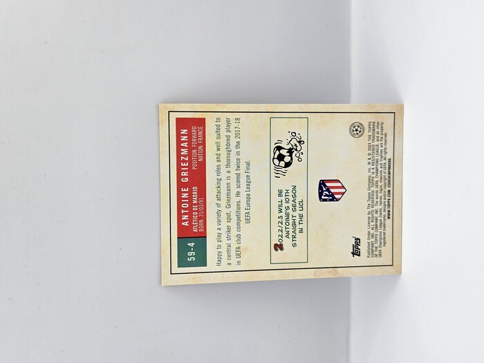 2022-23 Topps UCC 1959 Antoine Griezman Orange Lava No.59-4