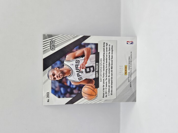 2023-24 Panini Phoenix Basketball Tony Parker Blue /35 No.203