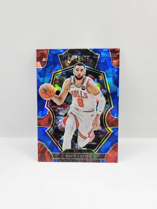 2022-23 Panini Select Basketball Zach Lavine cracked ice Premier level No.134